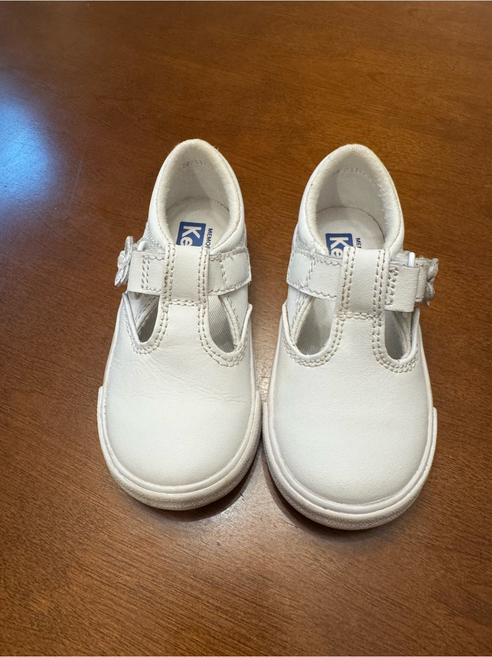 Keds Kids White T-Strap Mary Jane Shoes
